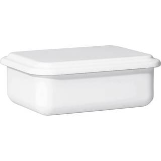 Riess Serve + Store Vorratsbehälter small / niedrig Weiß - Emaille - Weiß