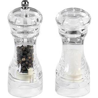 Sæt med peberkværn og saltkar, 14 cm, akryl - Kesper