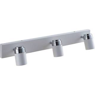 Lindby spotlight Kardo, 3 lyskilder, hvid, metal, IP44