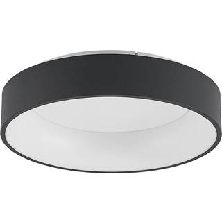 Arcchio LED-loftlampe Aleksi, Ø 45 cm, sort, metal, CCT