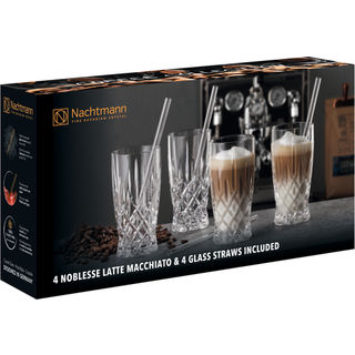 Nachtmann Natchmann Noblesse latte Macchiato glas + Sugerør 35 cl