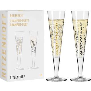 Goldnacht Sparkle champagneglas, 2 stk.