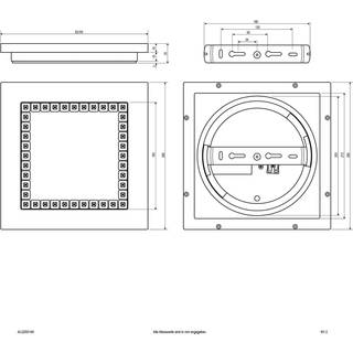 EVN ALQ LED-panel hvid 12W 25x25cm 4,000K