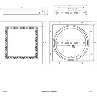 EVN ALQ LED-panel hvid 15W 30x30cm 4,000K