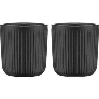 Bodum Douro Krus 2-pak Dobbeltvægget Matsort - Kaffekopper Porcelæn Mat Sort - 12059-259