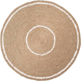 Broste Copenhagen Anina tæppe søgræs Ø120 cm Natural