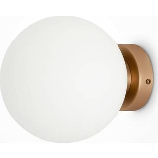 Maytoni Basic form væglampe, hvid/guld