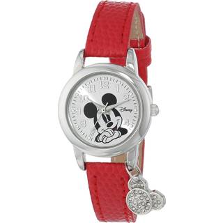 Disney Women's MK1042 Mickey Mouse Watch med Red Leather Band