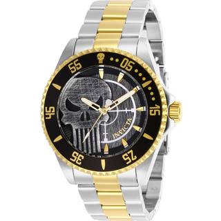 Invicta 29695 Marvel Grå/Gul guldtonet stål Ø44 mm