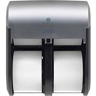 Kompakt 4-roll Quad Coreless High-Capacity toiletpapir dispenser af GP Pro (Georgia-Pacific) Faux Rustfrit 56746A 1 Dispenser