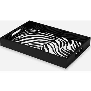 Dolce&Gabbana Casa Serving And Trays - 'Zebra' tray, rectangular in Multicolor 100% Wood