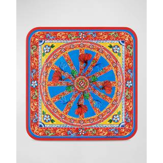 Dolce&Gabbana Casa Serving And Trays - 'Carretto Siciliano' tray, medium in Multicolor 100% Wood