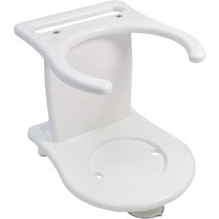 Taco Marine P01-2010W One-Tumbler Poly Holder-White