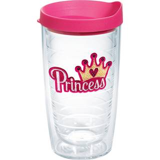 Tervis prinsesse - paljetter lavet i USA dobbeltv?gget isoleret tumbler rejsekop holder drikkevarer koldt og varmt 16oz klare