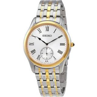 Seiko Conceptual Quartz White Dial Two-Tone Gold/Silver Steel Bracelet Men's Watch SRK048P1