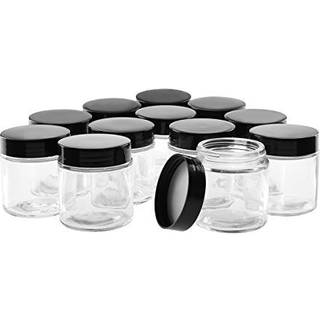 4oz glas krukker med låg hoa kinh små glas krukker 12 pakke tom runde konservesopbevaringscontainere til opbevaring af lotioner pulvere og salver