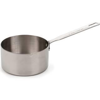 RSVP International Endurance Rustfrit stål Måling Pan Scoop 3 Cups | Tør eller væske | Bagning eller madlavning | Ideel til smeltende smørchokola