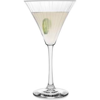 Libbey panelede Martini -briller Sæt på 4 9,5 oz Fine Ribbed Modern Martini Glasses Opvaskemaskine Safe Martini Cocktail -briller til cocktailfes