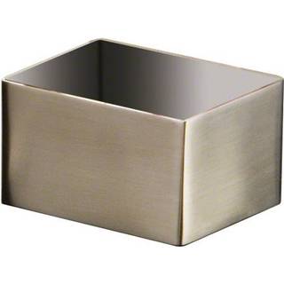 American Metalcraft SSPH4 rustfrit st?l rektangul?r sukkerpakke indehaver 2.75 """" L x 3,25 """" W satin finish s?lv
