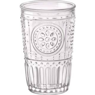 Bormioli Rocco Romantic Water Glass [S?t p? 4] 10.25 Oz Premium Glass S?t til forfriskninger Soda & Drikkevarer Italiensk kvalitet Glasvarer perf