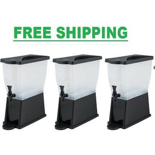 Winco Slim 3 Gallon Beverage Dispenser med base