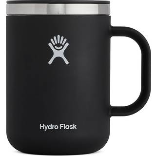Hydro kolbe krus - Rustfrit stål Genanvendelig te kaffe rejse krus - vakuumisoleret BPA -fri ikke -giftig sort 24 oz