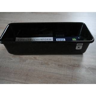 Riess Classic Backformen Königskuchenform 30 x 10 cm - Emaille - Schwarz
