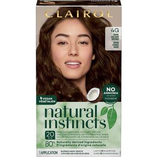 Clairol naturliga instinkter demi-permanent hårfärg 4g mörk gyllenbrun hårfärgpaket av 1