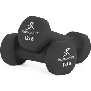 ProSourcefit Neoprene h?ndv?gt belagt til ikke-skridsikre greb sort 12 lb