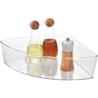 iDesign - Kasse til hjørneskab - Transparent - 44,5cm x 27,5cm x 10,5cm - Alberte