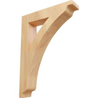 Ekena Millwork BKTW01X07X10THRO Medium Thorton Wood Wood Brackets 1 3/4 """" W x 7 1/2 """" D X 10 1/2 """" H Red Oak