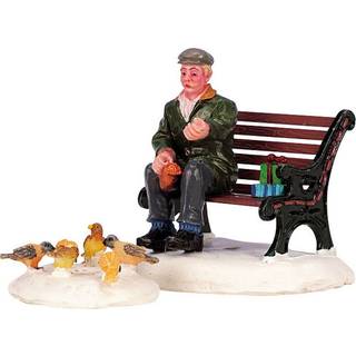 Feeding Pigeons Set Of 2
