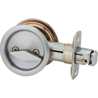 Kwikset 335 26d RND PCKT Dr LCK RUND BED/BATH LOCK DOOR LOCK I SATIN CHROME