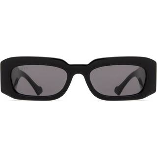 Gucci Mand GG1426S 001 Solbriller Acetat Sort Grå Firkantet Normal