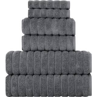 CTT klassiske tyrkiske h?ndkl?der s?t af 6-100% tyrkisk bomuldsabsorberende & behagelig inkluderer 2 badeh?ndkl?de 2 h?ndkl?de & 2 vaskeklud | (G