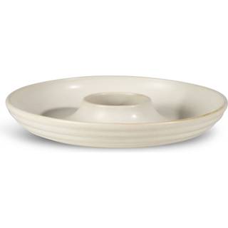 Sagaform Ellen Serveringsfad 20 Cm Elfenbenshvidt - Serveringsfad Stentøj Benhvid - 5018422