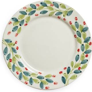 Mateus Juletallerken 37,5 Cm - Serveringsfad Keramik Hvid - ECECB007