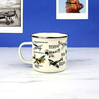 Gift Republic Enamel Mug Planes - Krus