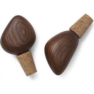 Ferm Living Cairn vinprop 2-pak Dark brown