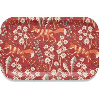 Arvidssons Textil Stjärnspeja bakke 21x31 cm Rød
