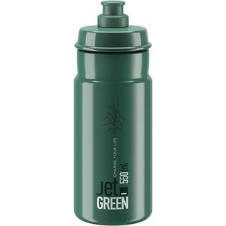 Elite Bottle Jet Green Dark Gr White Logo 550ml - Drikkeflaske