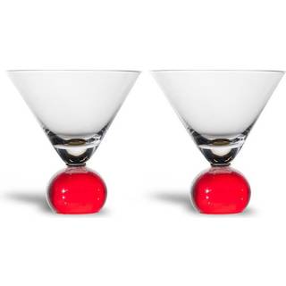 Byon Spice glas 24 cl 2-pak Rød/Klar