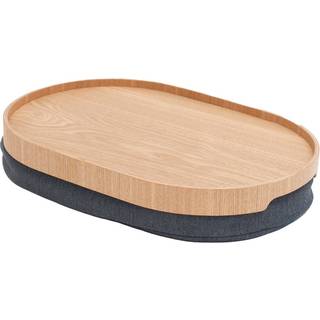CurveLine serveringsbakke anti-slip, medium, piletræ