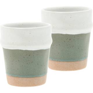 Evig 2-pak Espressokop, Green/White, 10 cl