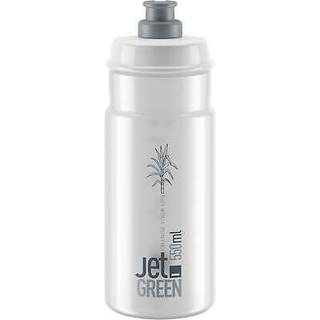Elite Bottle Jet Green Clear Grey Logo 550ml - Drikkeflaske