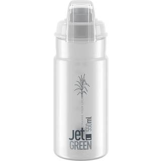 Elite Bottle Jet Green+ Clear Grey Logo 550ml - Drikkeflaske
