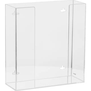 Kanantek v?gmonteret akrylhandskekasse Holder Dispenser Double (2) Boks Kapacitet til brug i Food Service Healthcare Hospitaler Restauranter 10.3