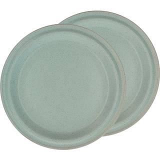 Evig Middagstallerken 2 stk. fra Villa Collection - Grøn farve - Porcelæn