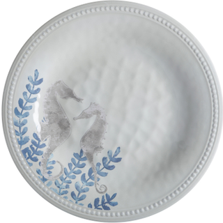 Melamintallerkener Marine Business Harmony Paradise, hvid/mønstret, 27 cm, 6-pak