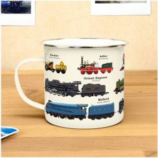 Gift Republic Enamel Mug Trains - Krus